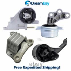 08-10 for Chevy Malibu 2.4L 4Spd for Auto. Front R Engine & Trans Mount Set 4PCS