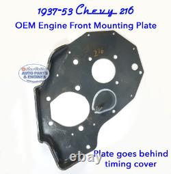 1937-53 Chevy 216 OEM Front Engine Mounting Plate aka Timing Plate Bracket