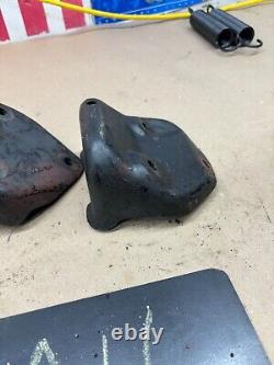 1962 63 64 65 67 Chevrolet 6 Cylinder Clamshell Motor Mounts Engine Brackets OEM