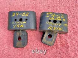 1967-1970 Chevrolet Truck NOS Rear Engine Motor Mounts PAIR #3743771 / 3723646