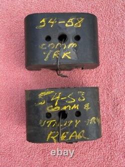 1967-1970 Chevrolet Truck NOS Rear Engine Motor Mounts PAIR #3743771 / 3723646