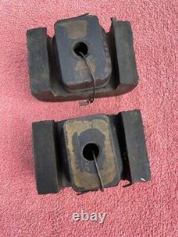 1967-1970 Chevrolet Truck NOS Rear Engine Motor Mounts PAIR #3743771 / 3723646