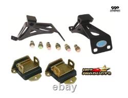 1968-72 Chevy Truck and GMC Truck Tubular V-8 Engine Mount Brackets Poly Mounts