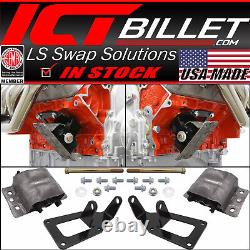 1982-1992 Chevy F Body Camaro LS Swap Engine Mount Kit LS1 LS3