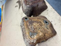 1988 1992 CHEVROLET GMC TRUCK Silverado K1500 SBC ENGINE MOUNT BRACKETS CLAMSHEL