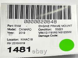 2016- 2023 Chevrolet Camaro 3.6l Engine Right Mount Bracket Support Oem 23104519