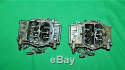 2 Holley 660 Cfm 4224 Tunnel Ram Center Squirter Carbs Carburetors 2x4 Chevy