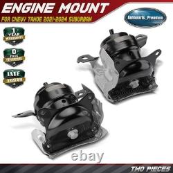2x Front Side Engine Mount for Chevy Silverado 1500 2019-2025 Tahoe Suburban GMC