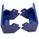 2x Steel Motor Mount Conversion kit Blue for for Chevy Truck 1973-1987