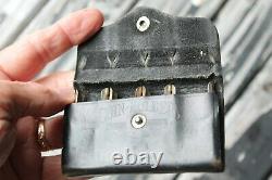 30s 40s coin Holder antique vintage leather pouch