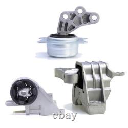 3PCS Front R Engine Motor & Trans Mount Fits Chevy Malibu 08-10 2.4L 4Spd