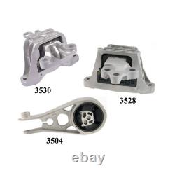 3PCS MOTOR & TRANS MOUNT FIT 2018-2024 Chevrolet Equinox/GMC Terrain 2WD 1.5L