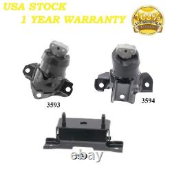 3PCS MOTOR & TRANS MOUNT FIT 2019-2023 Chevrolet Silverado 1500 2.7L 4WD Auto