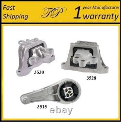3PCS MOTOR & TRANS MOUNT FOR 2018-2021 Chevrolet Equinox, GMC Terrain 1.5L 4WD