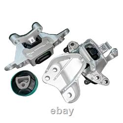 3Pcs Engine & Transmission Mounts Set for 2016-2019 Chevy Cruze 1.4L A5941 A5942