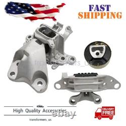 3Pcs For 2016-2019 Chevrolet Cruze 1.4L Turbo Engine & Transmission Mounts Set