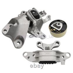 3Pcs For 2016-2019 Chevrolet Cruze 1.4L Turbo Engine & Transmission Mounts Set