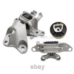 3Pcs For 2016-2019 Chevrolet Cruze 1.4L Turbo Engine & Transmission Mounts Set