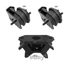 3 PCS Motor & Trans Mount For 2001-2004 Chevrolet Tracker 2.5L Hydraulic