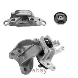 3pc Engine Mount And Rear Bushing For 2017-2019 Chevrolet Cruze 1.4l Fast Ship