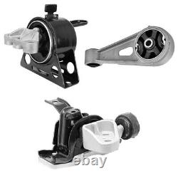 3pc Motor Mount For 2013-2015 Chevrolet Spark 1.2l Manual Fast Free Shipping