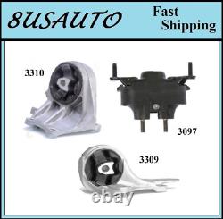3pcs Motor & Trans Mount Fit 2006-2007 Chevrolet Malibu 3.9l