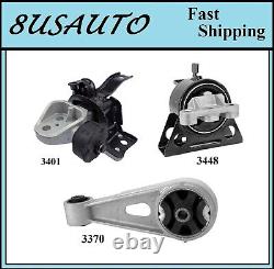 3pcs Motor & Trans Mount Fit 2014-2015 Chevrolet Spark 1.2l (canada, Usa) Auto