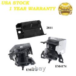 3pcs Motor & Trans Mount Fit 2015-2020 Chevrolet Suburban 2wd 5.3l 6.0l & 6.2l