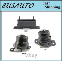 3pcs Motor & Trans Mount Fit 2016-2022 Chevrolet Colorado 2.8l 4wd Auto Trans