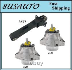 3pcs Motor & Trans Mount Fit 2016-2024 Chevrolet Camaro 6.2l