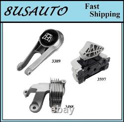 3pcs Motor & Trans Mount Fit 2019-2023 Chevrolet Malibu 1.5l Auto Trans
