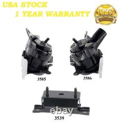 3pcs Motor & Trans Mount Fit 2019-2024 Chevy Silverado 1500 4wd 4.3l 5.3l & 6.2l