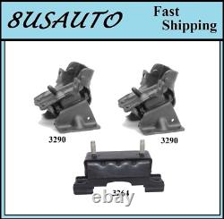 3pcs Motor &trans Mount Fit Chevy Silverado 2500 Hd, Silverado 3500 Hd 6.6l 4wd
