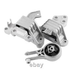 3xEngine Motor & Transmission Mount For 2011-16 Cadillac ELR Chevrolet Volt 3365