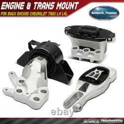 3x Engine & Auto Transmission & Torque Strut Mount for Buick Encore Chevy Trax