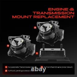 3x Engine Motor & Auto Transmission Mount for Chevy Silverado 1500 2014-2018 GMC