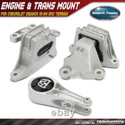 3x Engine Motor & Transmission Mount for Chevrolet Equinox GMC Terrain 4WD Auto