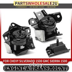 3x Engine Motor & Transmission Mount for Chevrolet Suburban GMC Yukon Cadillac