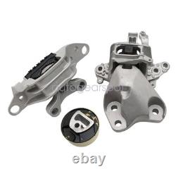 3x Engine & Trans Mounts Set For Chevrolet Cruze 1.4L L4 Turbocharged 2016-2019