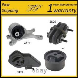 4PCS MOTOR & TRANS MOUNT FIT 1997-2001 Chevrolet Malibu 2.4L & 3.1L Auto Trans