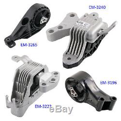 4pc Motor Mount Set for 11-16 Chevy Cruze 1.8L Engine Auto Transmission AT