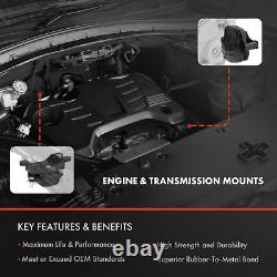 4x Engine Motor Mount & Transmission Mount for Chevrolet Malibu 2013-2015 Buick