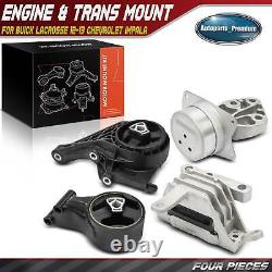 4x Engine Motor & Transmission Mount for Buick LaCrosse 12-13 Chevrolet Impala