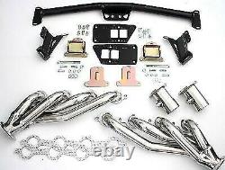 55-57 Chevy BelAir LS Engine Conversion Motor Mounts Swap Kit with Headers
