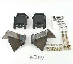 55-57 Chevy Side Engine 3/4 Mounts Brackets Weld In Williams Classic Chassis