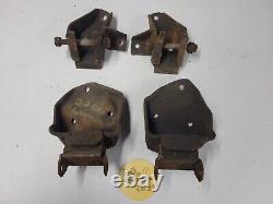 62-67 Chevrolet I6 Inline 6 Cylinder Clamshell Motor Mounts Engine Brackets OEM