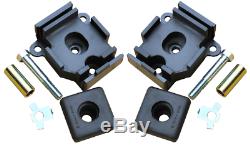 67-72 Chevy/GMC C10 Truck 396/402 BBC Engine Frame Perches & Rubber Motor Mounts