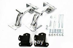 68-72 Chevy/GMC Truck Chrome Tubular V8 Engine Motor Mounts 350-454 Kit