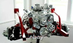 68-72 Chevy Truck Black Tubular V8 Engine Mounts with Polyurethane 350-454 Kit