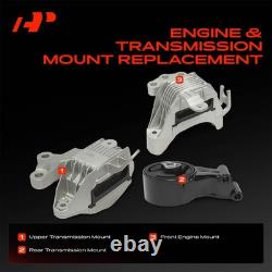 A-Premium 3x Engine Mount & Transmission Mount for Chevrolet Cruze 2011-2016